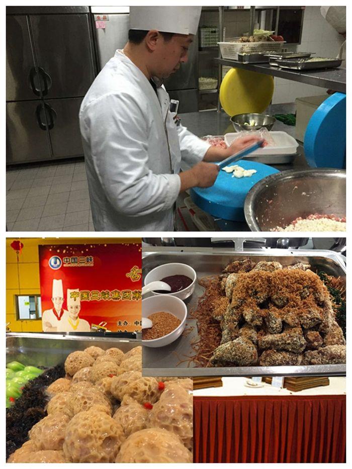 拼图红案一等奖获得者兰金海及作品 拼图红案一等奖获得者兰金海及作品